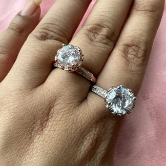 Adjustable Tulip Heart Rings