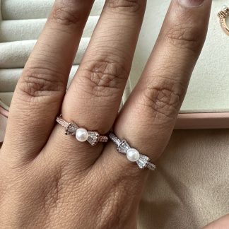 Pearl Bow Rings