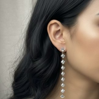 Long Stoned Earrings