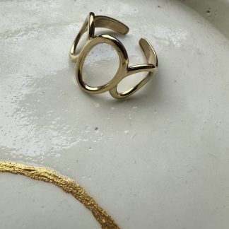 Adjustable Circles Ring