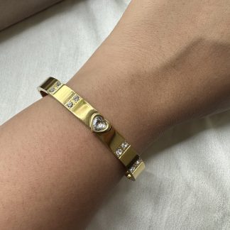 Stoned Heart Bracelet