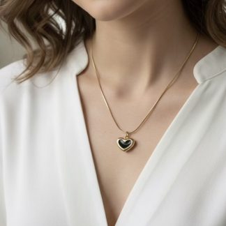 Black Heart Necklace