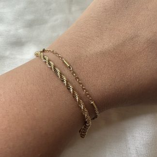 Layered Rope Chain Bracelet