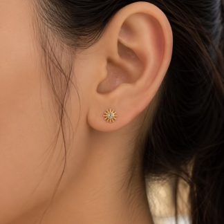 Small Sun Studs Earrings