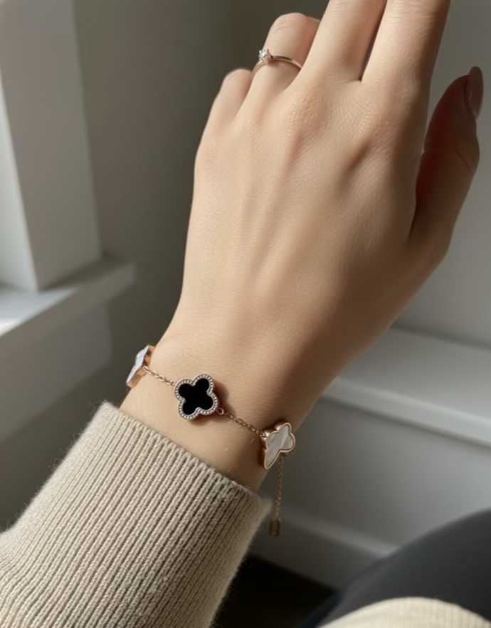 Butterfly Flower chain bracelet