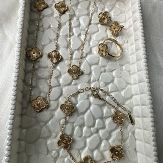 Golden Flower set with ring