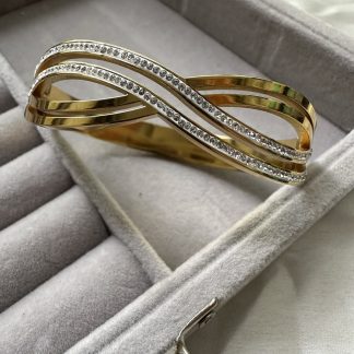 Cross studded bracelet