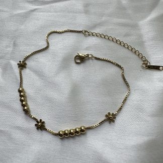 Flower Beads Chain Bracelet
