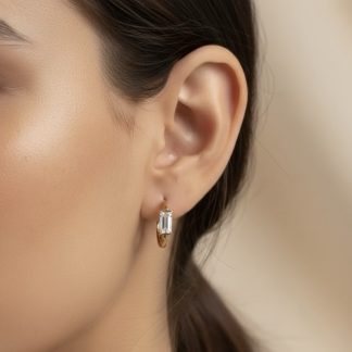 Rectangle Bali Earrings