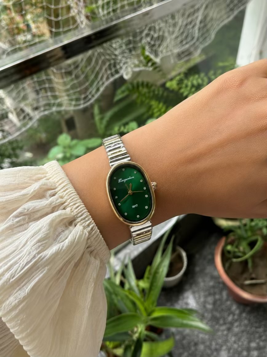 Green Dual Tone Jane Watch - Image 2