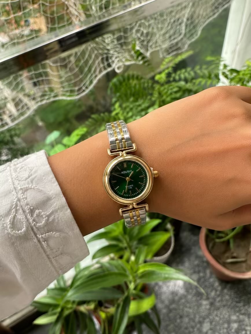 Green Dual Tone Ivy Watch - Image 2