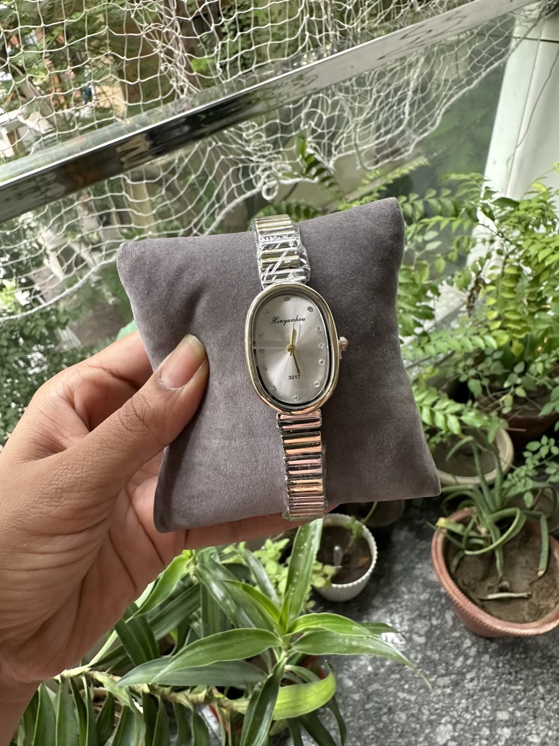 White Dual Tone Jane Watch